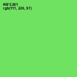 #6FE261 - Screamin' Green Color Image