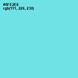 #6FE2E6 - Turquoise Blue Color Image