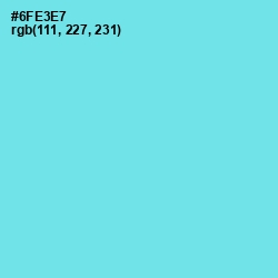 #6FE3E7 - Turquoise Blue Color Image