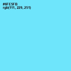 #6FE5FB - Spray Color Image