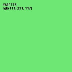 #6FE775 - Screamin' Green Color Image