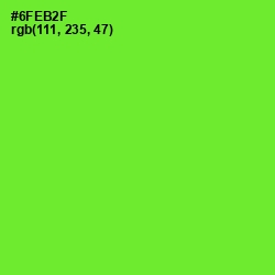 #6FEB2F - Bright Green Color Image