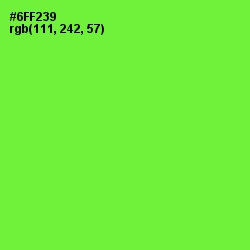 #6FF239 - Bright Green Color Image