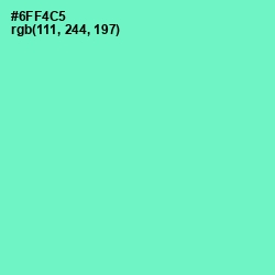 #6FF4C5 - Aquamarine Color Image