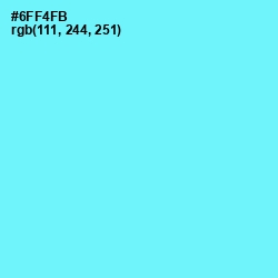#6FF4FB - Spray Color Image