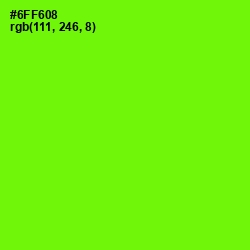 #6FF608 - Bright Green Color Image