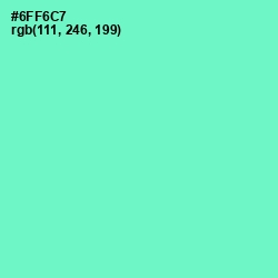 #6FF6C7 - Aquamarine Color Image