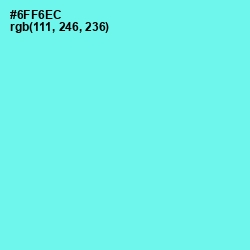 #6FF6EC - Spray Color Image