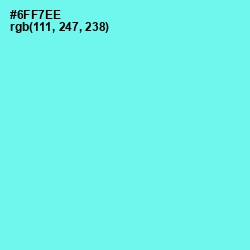 #6FF7EE - Spray Color Image