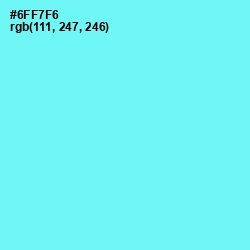 #6FF7F6 - Spray Color Image