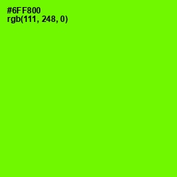 #6FF800 - Bright Green Color Image