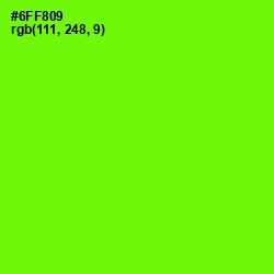 #6FF809 - Bright Green Color Image