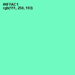 #6FFAC1 - Aquamarine Color Image