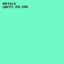 #6FFAC8 - Aquamarine Color Image