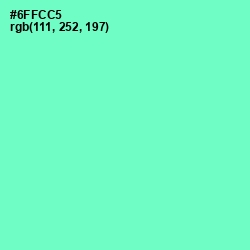 #6FFCC5 - Aquamarine Color Image