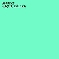 #6FFCC7 - Aquamarine Color Image