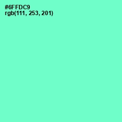 #6FFDC9 - Aquamarine Color Image