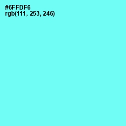#6FFDF6 - Spray Color Image