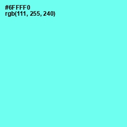 #6FFFF0 - Aquamarine Color Image