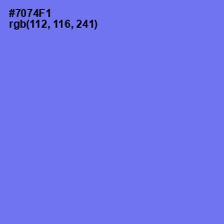 #7074F1 - Moody Blue Color Image