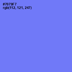 #7079F7 - Moody Blue Color Image