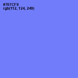 #707CF9 - Moody Blue Color Image