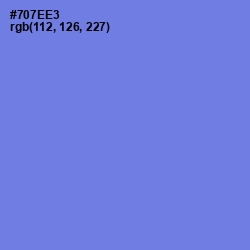 #707EE3 - Moody Blue Color Image