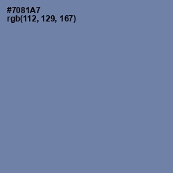 #7081A7 - Bermuda Gray Color Image