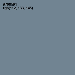 #708591 - Slate Gray Color Image