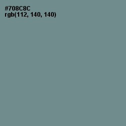 #708C8C - Blue Smoke Color Image