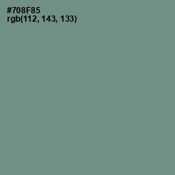 #708F85 - Blue Smoke Color Image