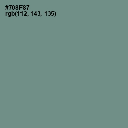 #708F87 - Blue Smoke Color Image