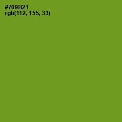 #709B21 - Olive Drab Color Image