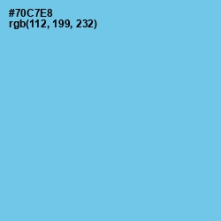 #70C7E8 - Sky Blue Color Image