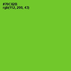 #70C82B - Bright Green Color Image