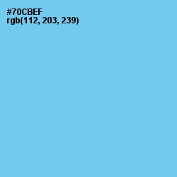 #70CBEF - Sky Blue Color Image