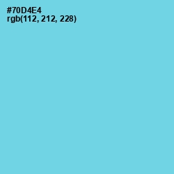 #70D4E4 - Aquamarine Blue Color Image