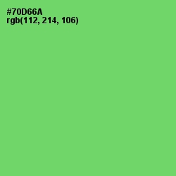 #70D66A - Pastel Green Color Image