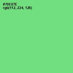 #70E07E - Screamin' Green Color Image