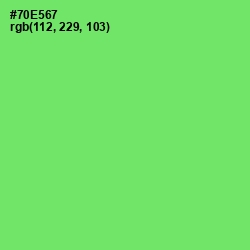 #70E567 - Screamin' Green Color Image