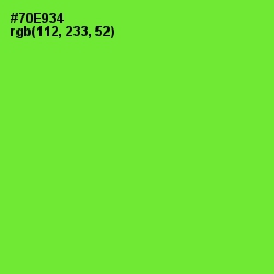 #70E934 - Bright Green Color Image