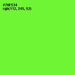 #70F534 - Bright Green Color Image