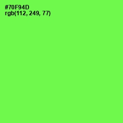 #70F94D - Screamin' Green Color Image