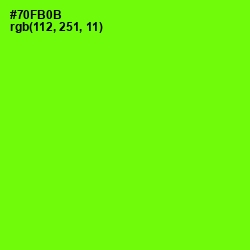 #70FB0B - Chartreuse Color Image