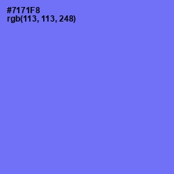 #7171F8 - Moody Blue Color Image