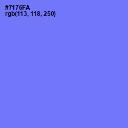 #7176FA - Moody Blue Color Image