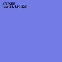 #717CE5 - Moody Blue Color Image