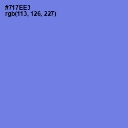 #717EE3 - Moody Blue Color Image