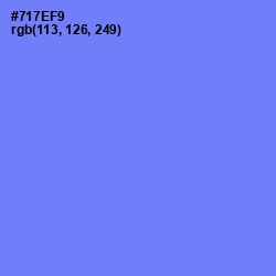 #717EF9 - Moody Blue Color Image