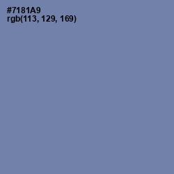 #7181A9 - Bermuda Gray Color Image